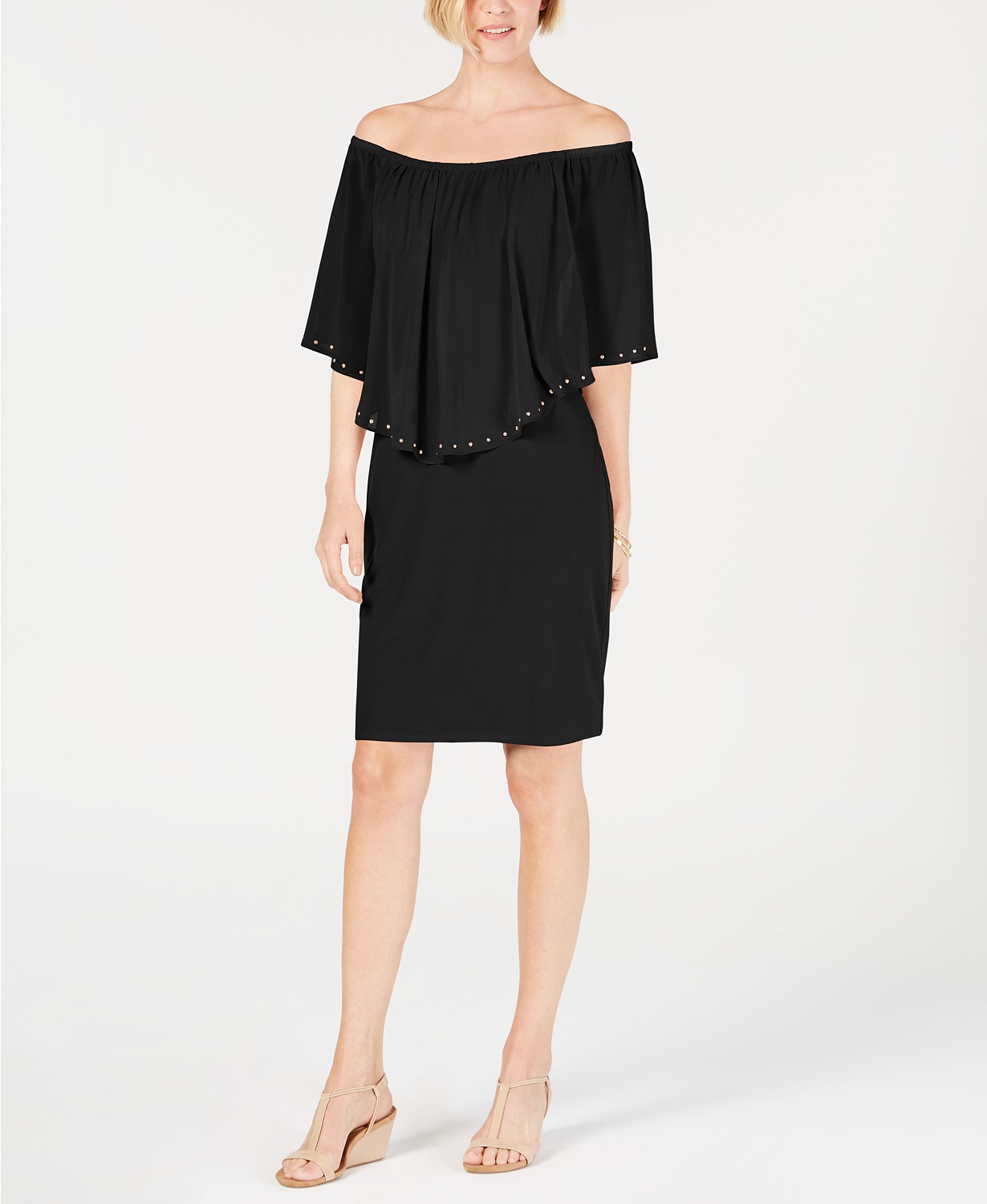 JM Collection On, Off or One Shoulder Dress, Created for Macy's