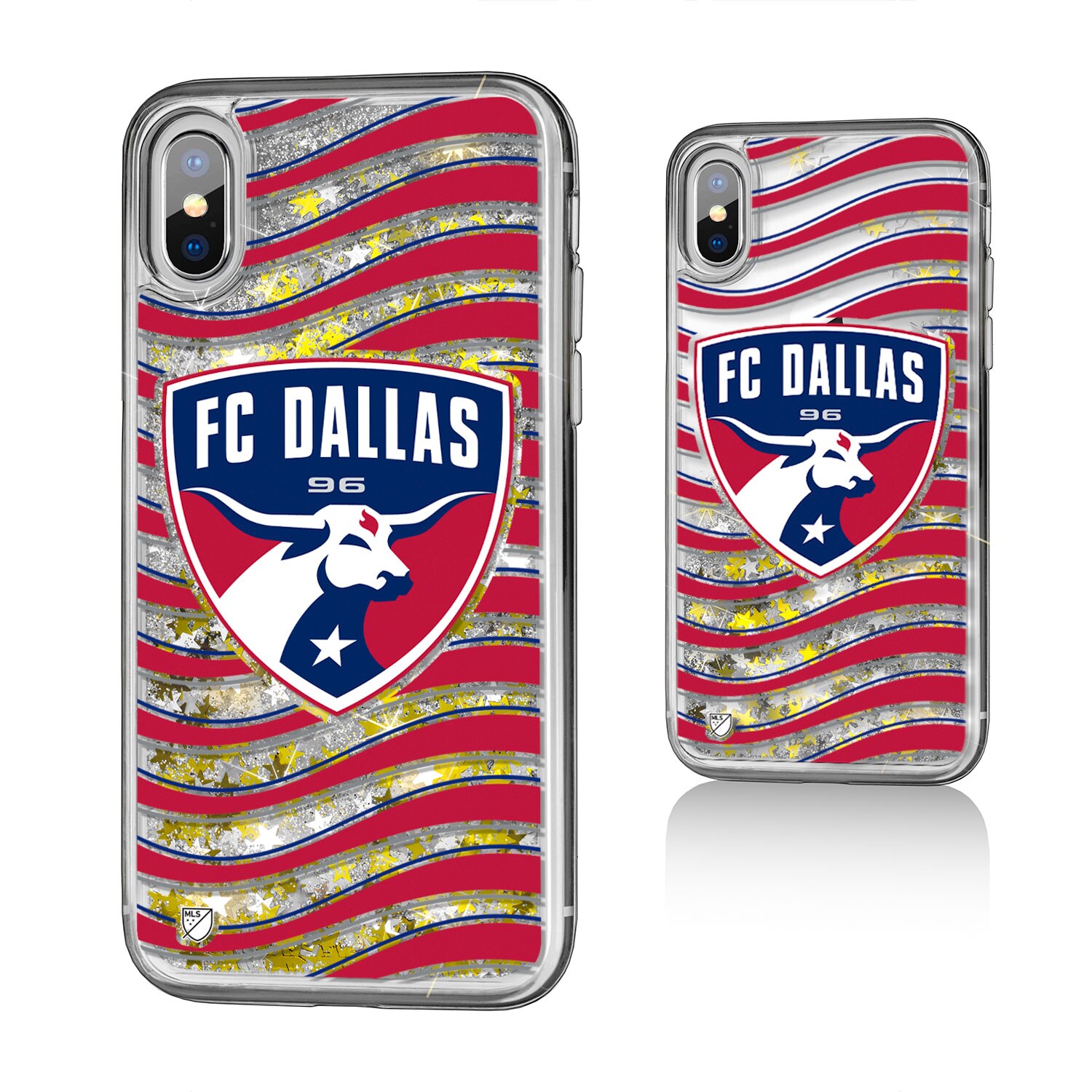FC Dallas Wave Glitter iPhone X/XS Case